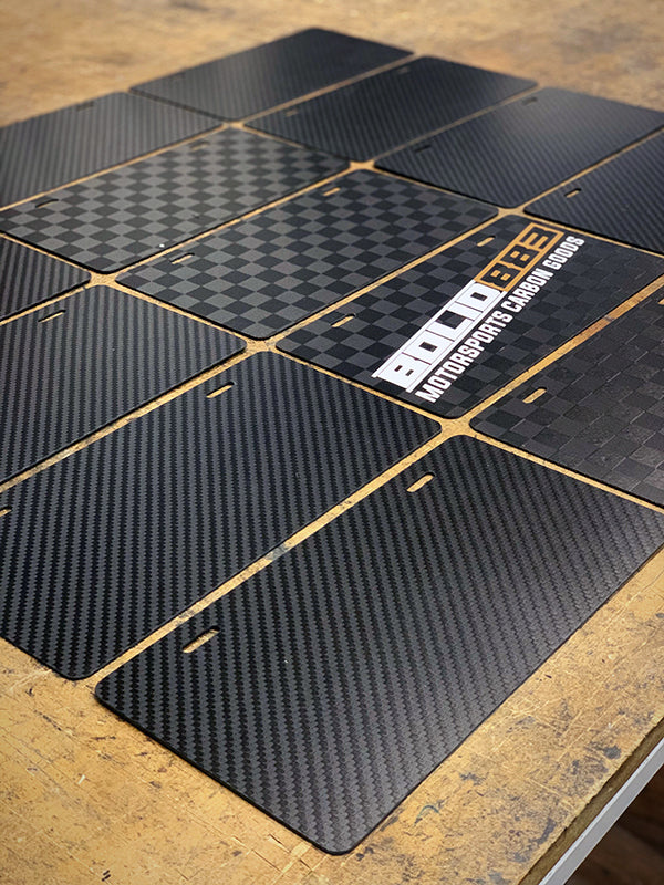 Blank Carbon License Plate