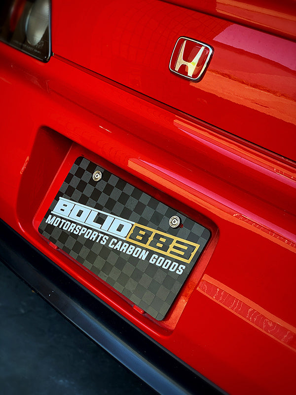 Blank Carbon License Plate