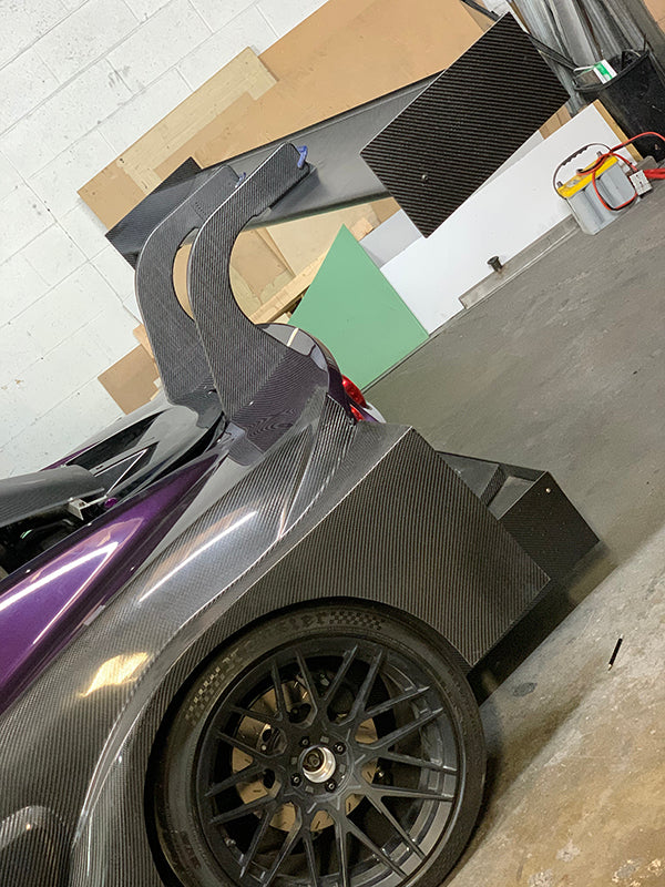 Dry Carbon Swan Neck Wing Uprights